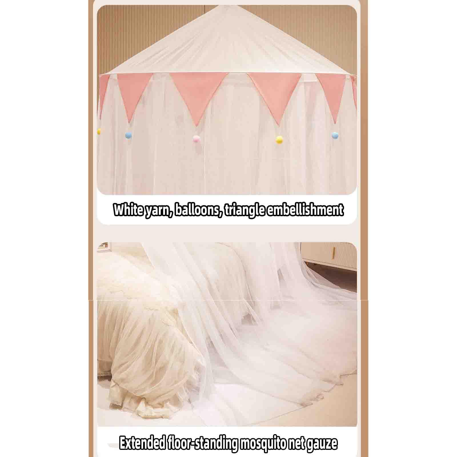 Zanzariera a baldacchino per letto – Cupola pieghevole da appendere per letto matrimoniale o singolo – ideale per uso estivo