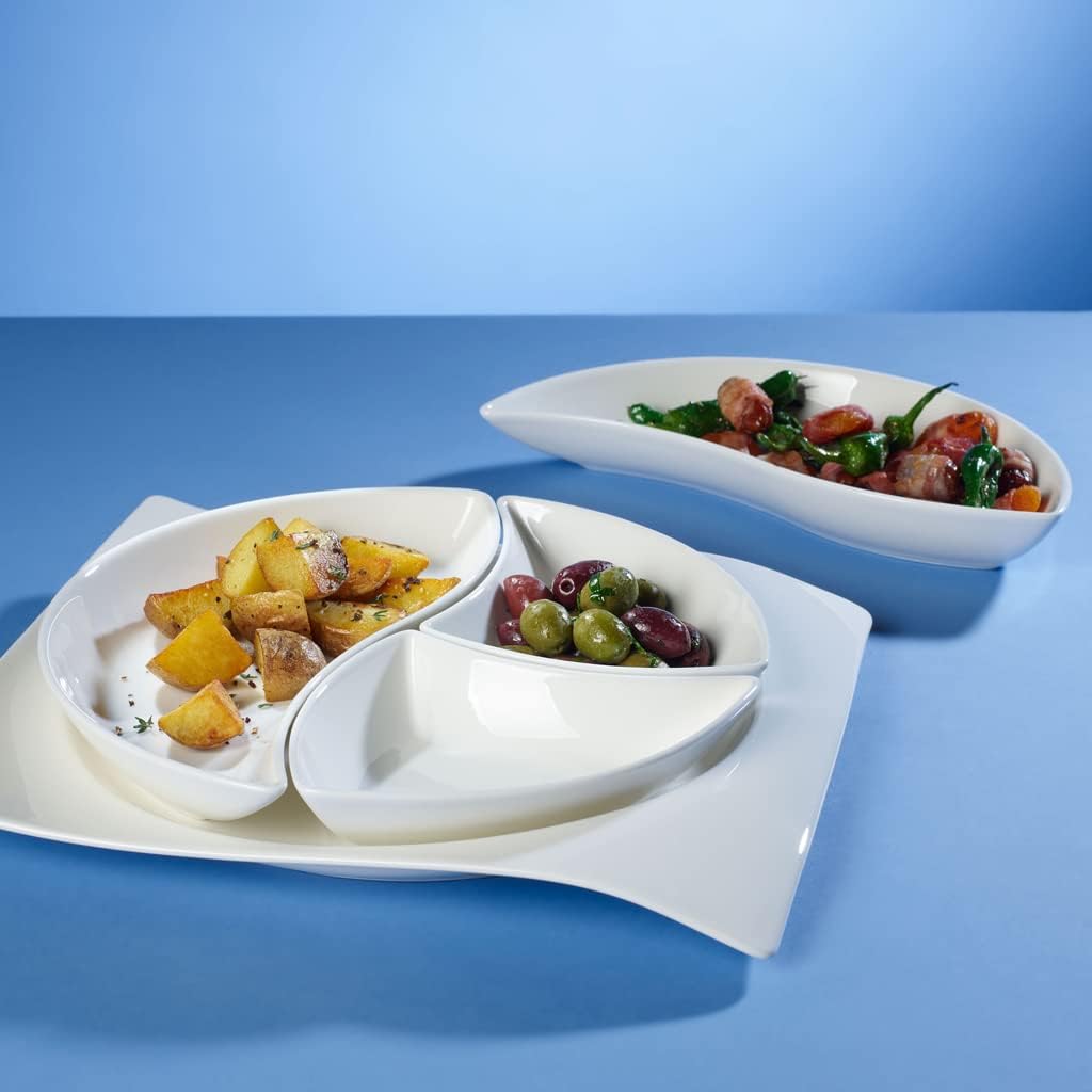 Villeroy & Boch New Wave Move 1 (Teardrop Shape), 11 x 6 in, Premium Porcelain, White