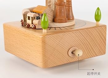 Amazon | YOROXRG 女の子のためのオルゴール 木製ヴィンテージ