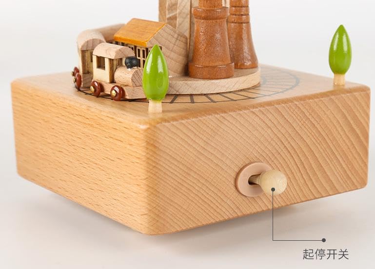 Amazon | YOROXRG 女の子のためのオルゴール 木製ヴィンテージ