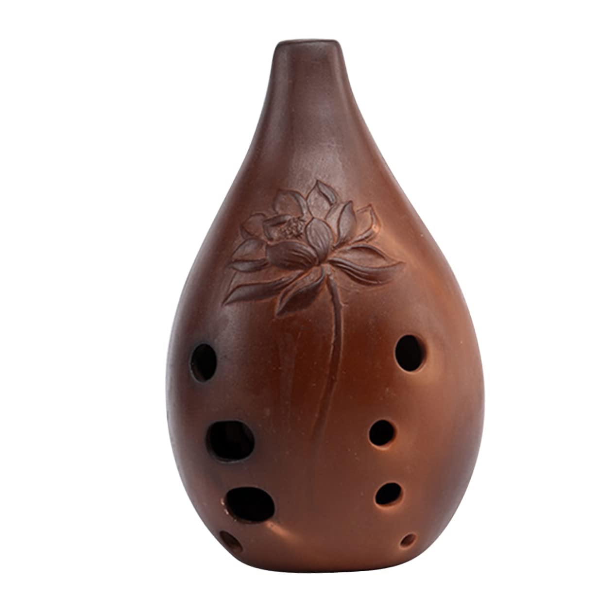 Toddmomy Ancient Chinese Flute Ceramic Ocarina 10 Holes for Traditional Music Lovers Random Style