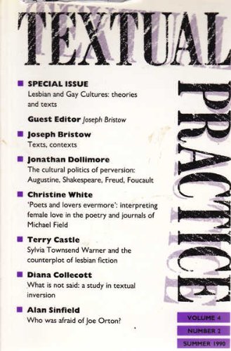 Textual Practice Volume 4: Issue 2 (Textual Practice Journal): Bristow