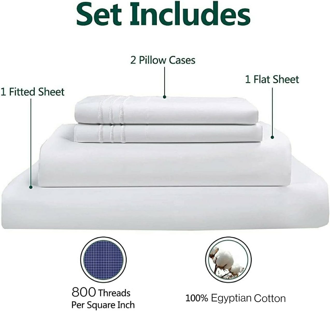 Black Friday - 80% OFF Authentic Certified 100% Long Staple Pure Egyptian Cotton 800 Thread Count Soft Silky Sateen Weave -18”Deep Pockets - Easy Fit – Breathable & Cooling -- Comfy – Cal King Sheet Set 4 Piece(Sage Grey) Super Cheap 🛒 Authentic Certified 100% Long Staple Pure Egyptian Cotton 800 Thread Count Soft Silky Sateen Weave -18”Deep Pockets - Easy Fit – Breathable & Cooling -- Comfy – Cal King Sheet Set 4 Piece(Sage Grey)
