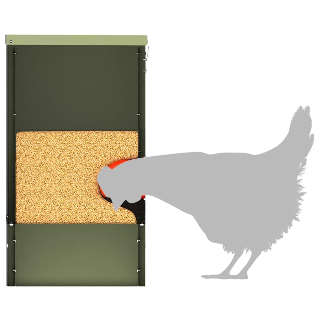 Hühnerfütterer 2 pcs Olive Grün 40,5 x 25 x 38 cm,5.92kg,879985