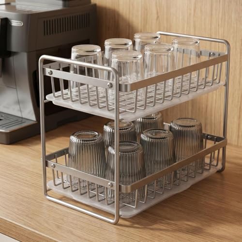 Support à tasses sans perçage pour installer un rangement propre sur une table - 4