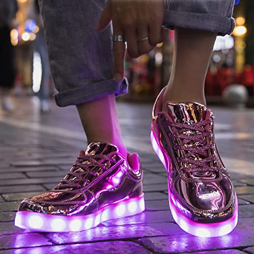 USB Adult Light Up Shoes Rechargeable Flashing Low Top LED Shoes Unisex Sports Dancing Sneakers4