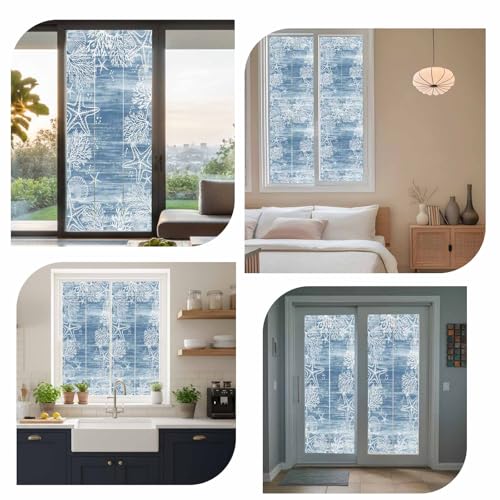 Película para ventana privacidad azul 17.7"x39.3" miniatura 7