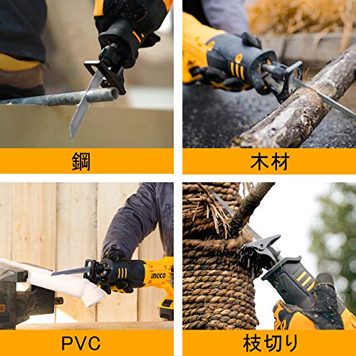 Seghetto a gattuccio batteria litio 20v + due lame...