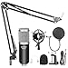 immagine 5Neewer Microfono a Condensatore NW-800 Nero/Argento con Scheda Audio USB Regolabile Stand Asta Sospensione Supporto Anti-vibrazione Filtro Pop per Registrazioni Trasmissioni YouTube Live Periscope