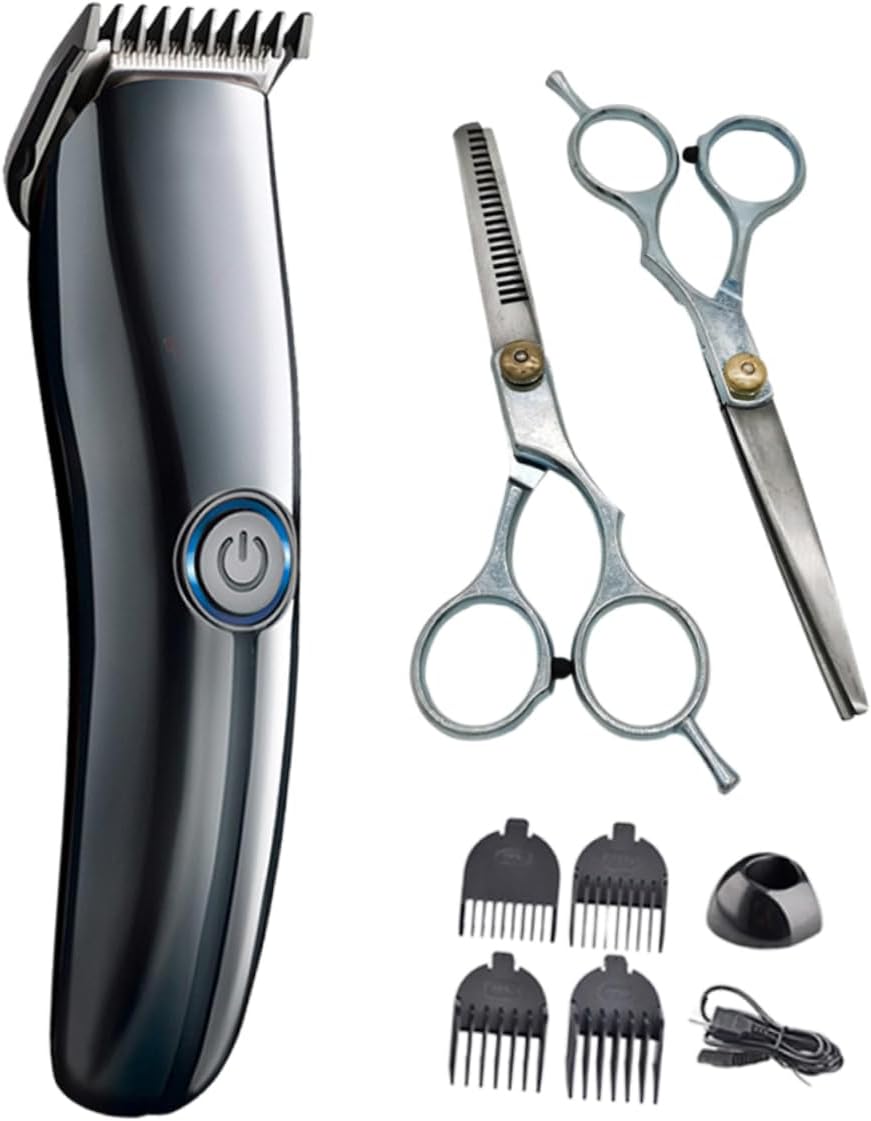 Didiseaon Hair Cutting Kit Charging Hair Clipper Scissors and Hairdressing Wai Cloth for Needs