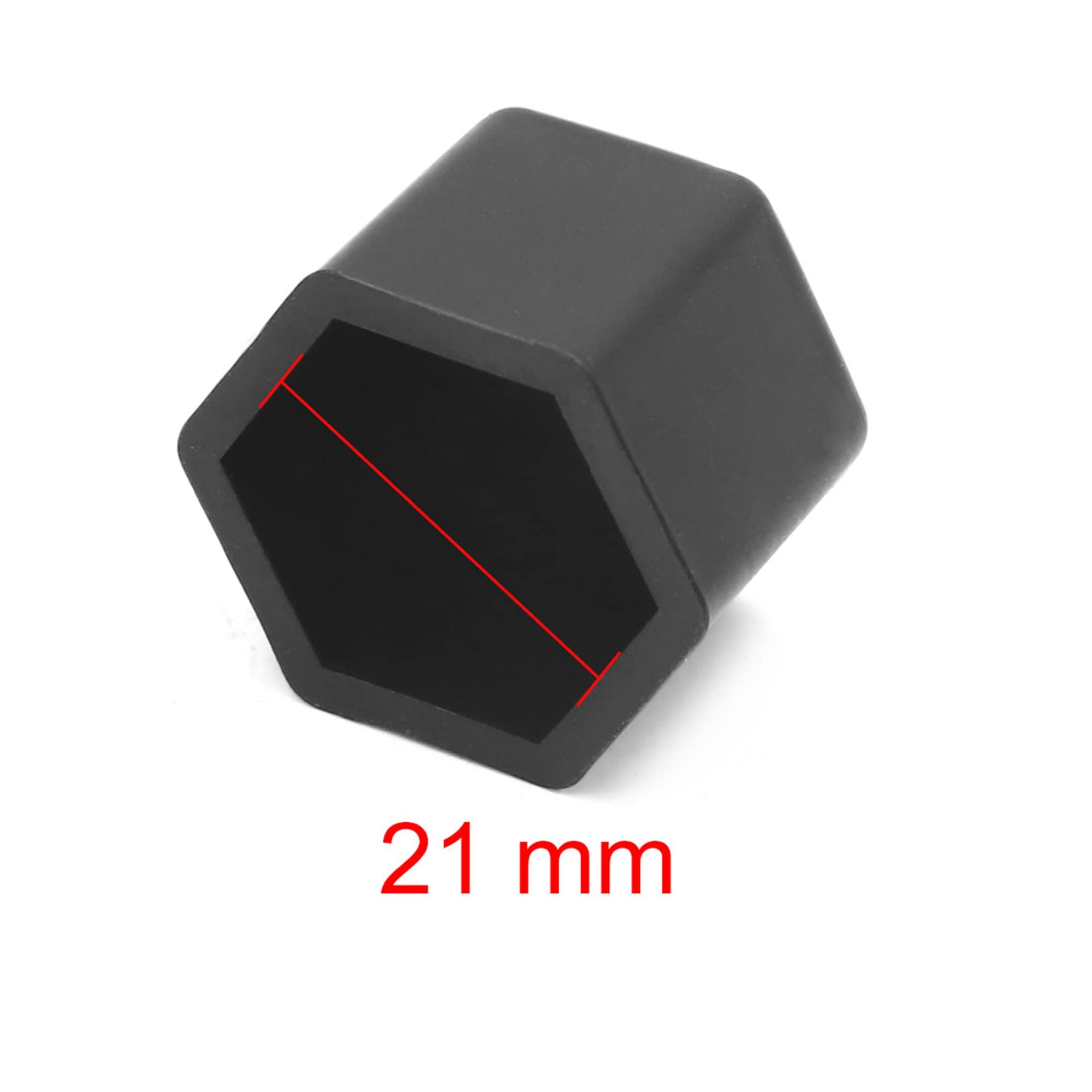 Uxcell 20 Pack Black Rubber Wheel Nut Caps - 21mm Lug Bolt Dust Covers For Car Tires - View #9