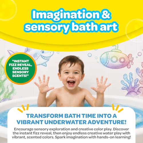 Crayola Bath Fizzies 16-Piece Deluxe Pack, Scented Water Coloring Dust Packets for Kids and Tweens, Non-Toxic and Stain Free Bath Toys - image 5