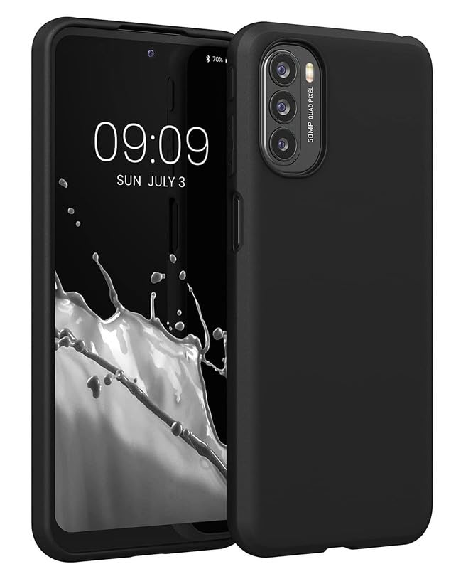 Silicone Soft TPU Shockproof Back Cover for Motorola Moto G31 – Black