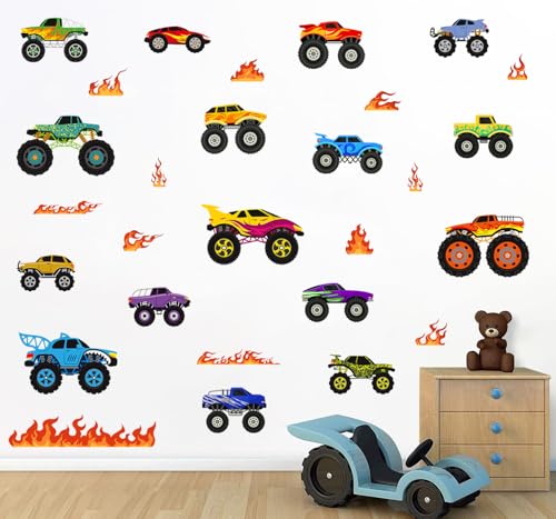 Vinilos decorativos removibles con diseño de camiones 3D miniatura 7