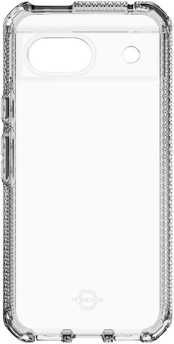 ITSKINS Spectrum R // Clear for Google Pixel 8a - Ultra Hybrid Case Designed, Anti-Yellowing and Protective Military Shockproof Cover, Slim Clear Phone Case - Transparent