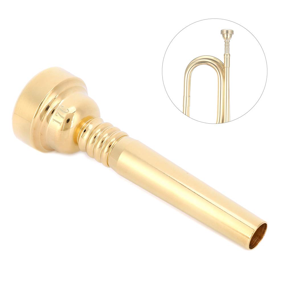 Trumpet Mouthpiece, Gold Plated Trumpet Mouthpiece 17C Mouthpiece Trumpet for Music Lovers