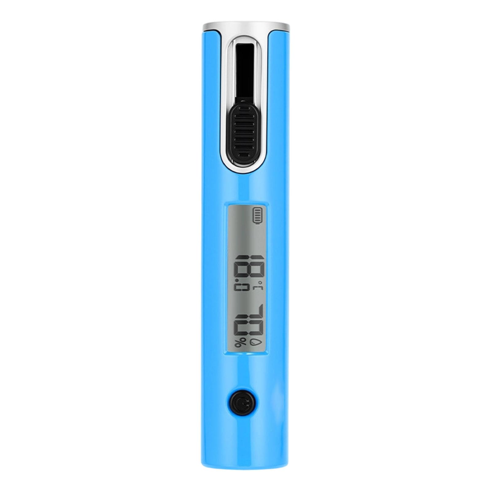 Pxzh Blue Advanced Vanilla Humidness Meter Double Measurement Mode Build In Rechargeable Battery Ergonomic Design Easy To Read Display Digital Hygrometer For Cigarettes