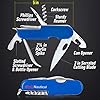 Maxam Multi-Function Sailor/Boating Knife, ideal for Fishing, or Sailing - Cutting Blade, Bottle Opener, Screwdriver, Reamer, Saw, Corkscrew, Marlin Spike