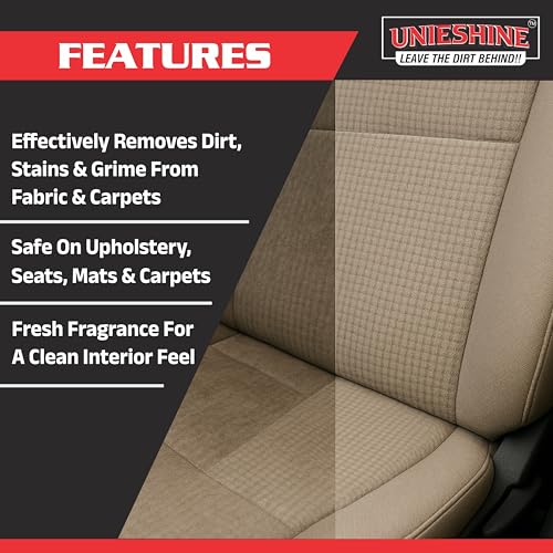 Image of Concentrated Upholstery & Carpet Cleaner | Car Interior, Sofa, Carpet & Roof Cleaner | Deep Stain Removal, Fresh Fragrance & Multi-Surface Fabric Cleaning Solution [1L Concentrated]