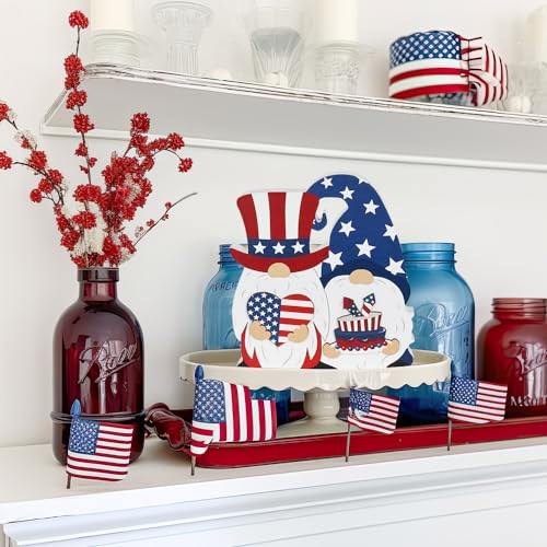 4th-of-July-Decorations-for-Home-DECSPAS-Patriotic-Red-White-and-Blue-Summer-Decor-Fourth-of-July-Independence-Day-Double-Sided-Wooden-Tiered-Tray-Summer-Decorations-for-Tabletop-Mantel-Shelf 4th of July Decorations for Home DECSPAS Patriotic Red White and Blue Summer Decor Fourth of July Independence Day Double Sided Wooden Tiered Tray Summer Decorations for Tabletop Mantel Shelf