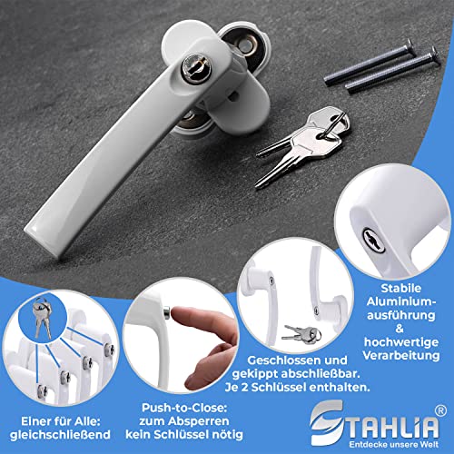 Stahlia abschließbarer Fenstergriff aus Aluminium