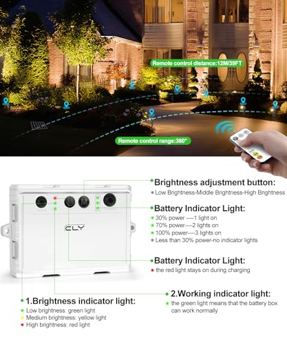 CLY Reflektor Solarny, Solarna Lampa Ogrodowa Zewnętrzna Z Pilotem