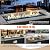 Walsunny 45 inch Outdoor Propane Fire Pit 50,000 BTU Gas Fire Pit Table with Lid, Glass Wind Guard, Waterproof Cover, Rectangle Gas Firepit Table for Garden/Patio, CSA Certification