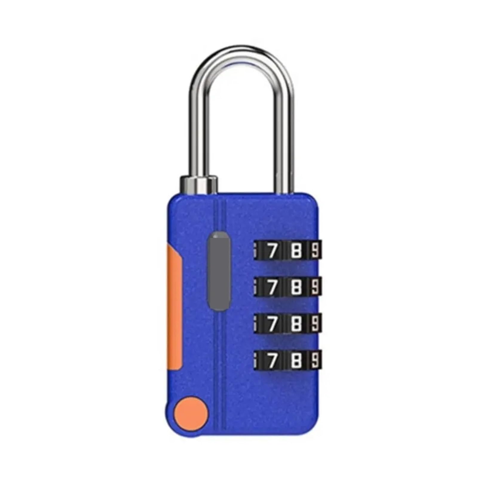 Lock Luggage 4 Digit Combination Lock Safely Code Lock Travel Luggage Suitcase Lockers Zinc Alloy Padlock(A Blue)