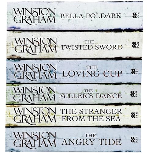Poldark by Winston Graham Series Books 7 - 12 Gift Box Set Collection Set (Angry Tide, Stranger From The Sea, Miller's Dance, Loving Cup, Twisted Sword & Bella Poldark)
