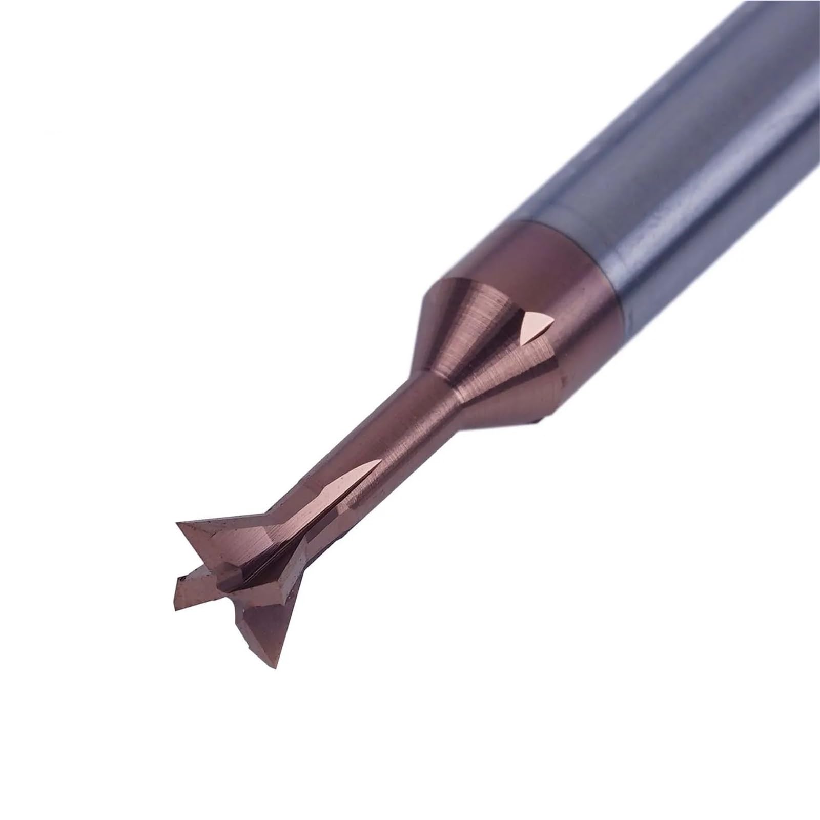 Frez na jaskółczy ogon z węglika 30/45/60 stopni, trzpień prosty, frez końcowy 1,5-20 mm, narzędzie obrabiane ze stali wolframowej do metalu, stali nierdzewnej, stopu, węgla(DCM-D2.0-60DEG)