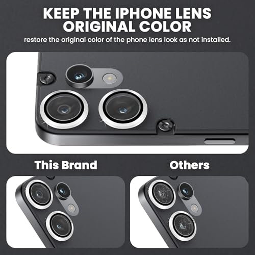 Image of FIRST MART Black Camera Ring Guard Protector for Nothing Phone CMF 2 Pro | Tempered Glass with Metal Alloy Rings, HD Clear, Scratch Resistant, Case-Friendly | Pack of 1