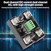 Solid State Relay Dual Channel DC Control Dual Channel AC Single Phase SSR 24-480VAC Solid State Relay 58 x 44 x 28mm(40A)