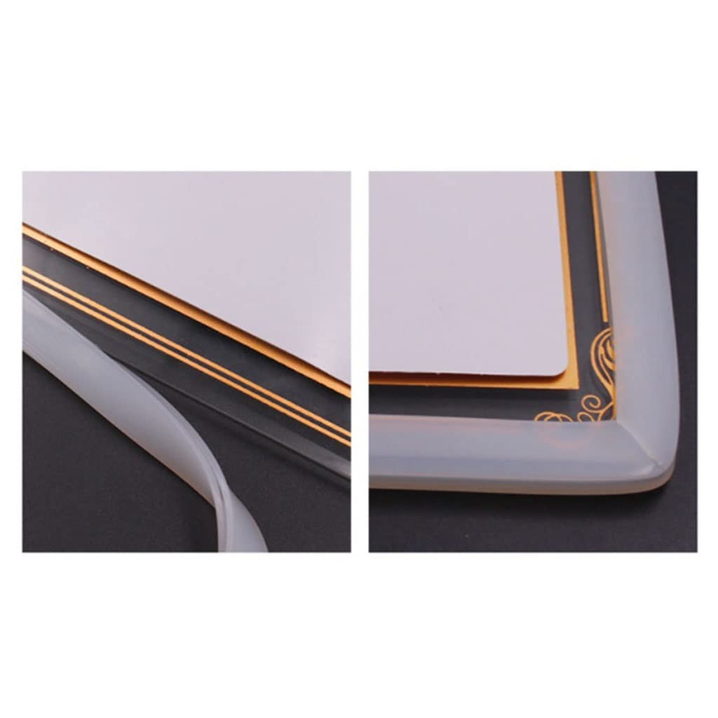 Schaumstoff-Dichtungsband 1/2/3 Meter Silikonkautschuk-U-Profil-Dichtungsleiste for Glasabdichtung, hitzebeständig, 1 Stück(1x4x8mm,1 meter)