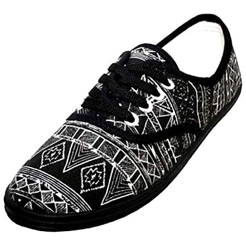 Shoes 18 Womens Canvas Shoes Lace up Sneakers 18 Colors Available White Size: 8 UK Cover