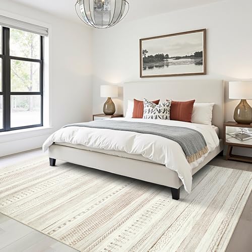 Tapete Boho Marrón 5x7 para Sala y Dormitorio miniatura 2