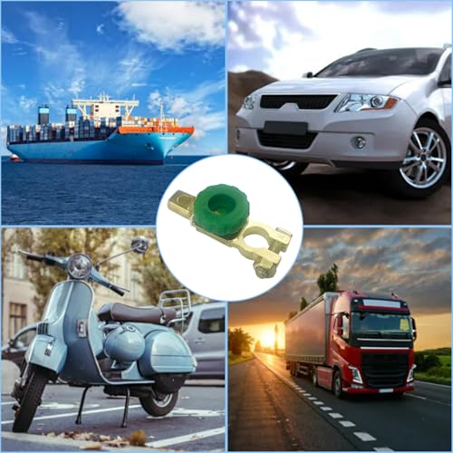 Gentpovth 2 piezas Interruptor de Desconexión de Batería 12V/24V, Enlace Interruptor Aislador, Batería de Coche Aleación de Zinc Desconectador de Bateria, para Cabezal de Batería de 15-17 mm - imagen 2