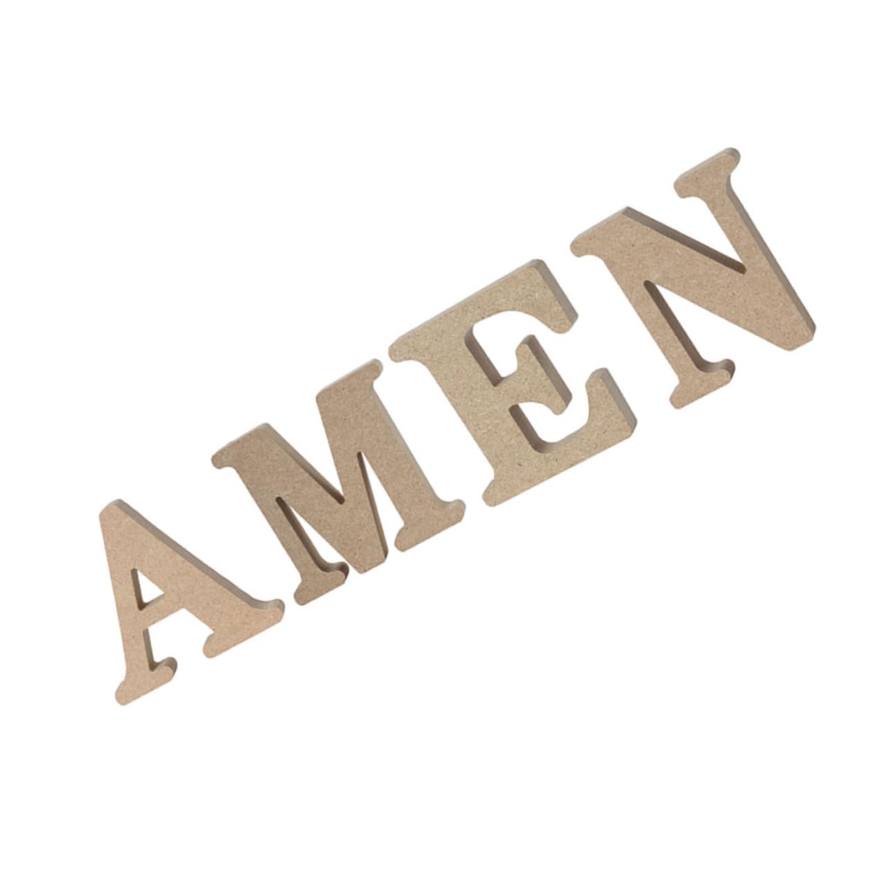 CIMAXIC 2 Pack Wooden Letters ' ' Stand or Stick Celebration Decor Wall or Table Ornament for Home Dec