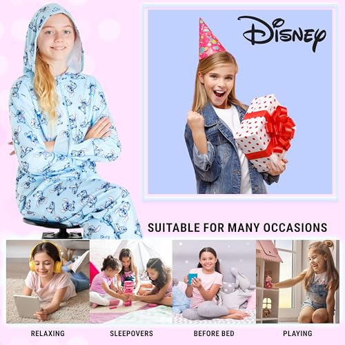 Disney Stitch Fleece Kids Pyjama Hooded for Kids Toddlers Teenagers Stitch Gifts3