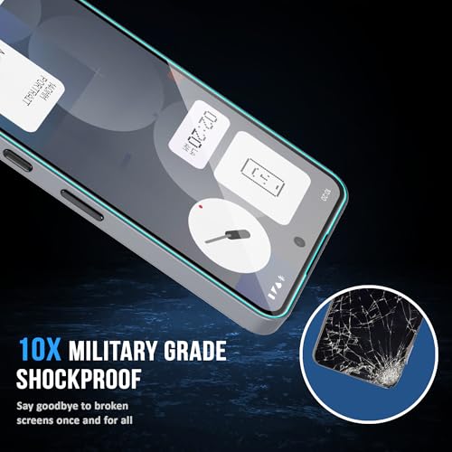 Image of FIRST MART Military-Grade Gorilla Tempered Glass Screen Protector Compatible For Nothing Phone 3A and Nothing Phone 3A Pro 5G (6.77 Inch) With Easy Installation Kit| Edge To Edge Coverage |Black
