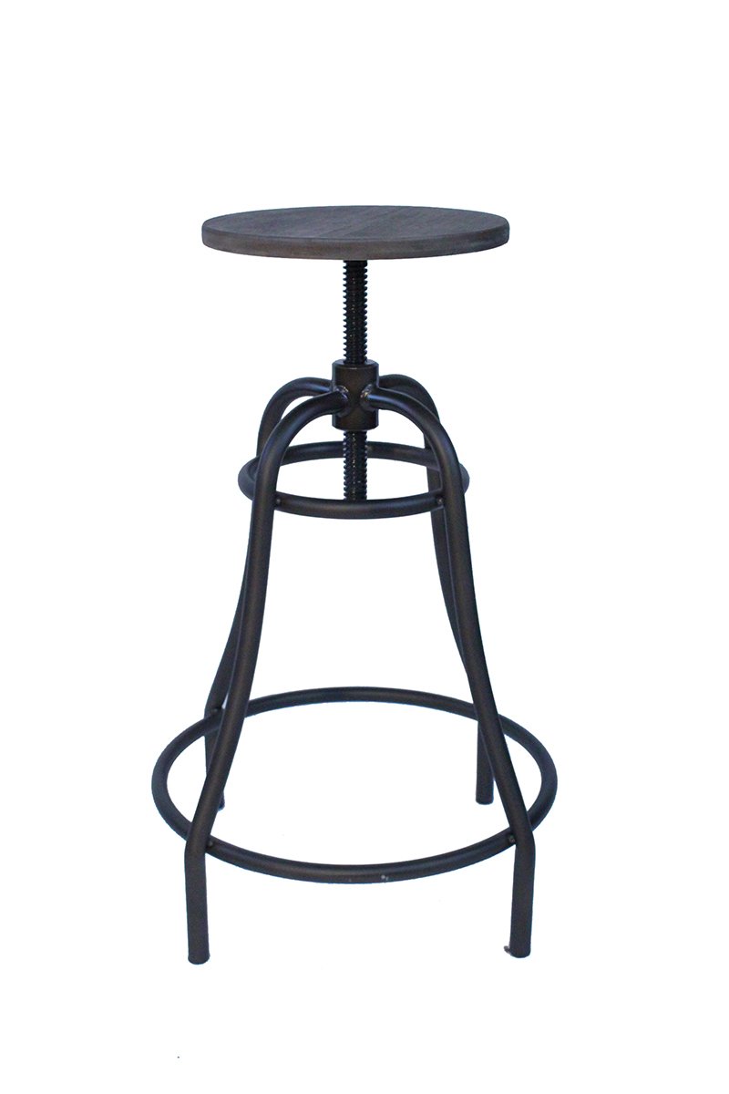 Lamboro Teramo Industrial Bar Stool Rustic