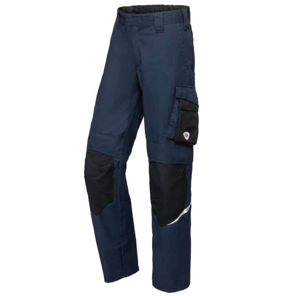 BP 2406-581-1432-45/46n Men's Sleek Silhouette with High Waist at Back, 35% Aramid/30% Modacrylic/25% Cotton/9% Polyamide/1% Other Fibres, Night Blue/Black, 45/46N Size
