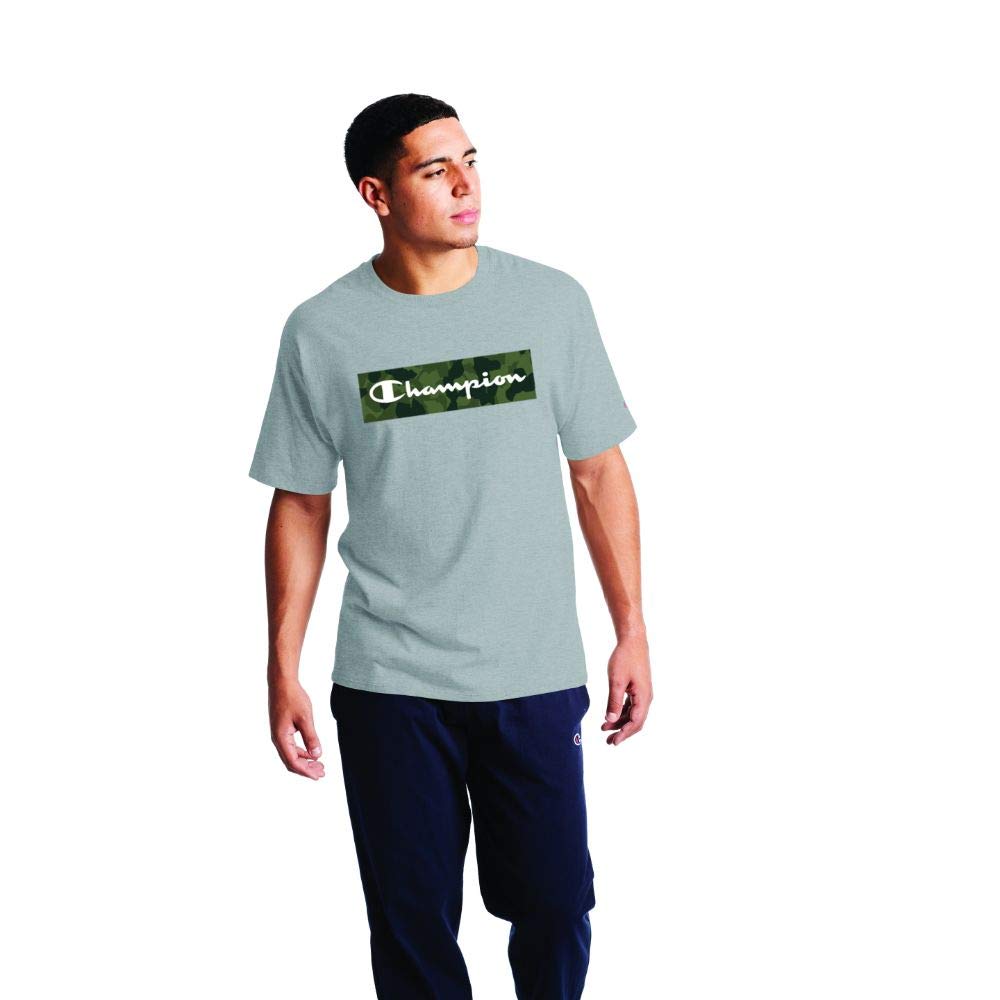 Men's Classic T-Shirt, Camo Box Script