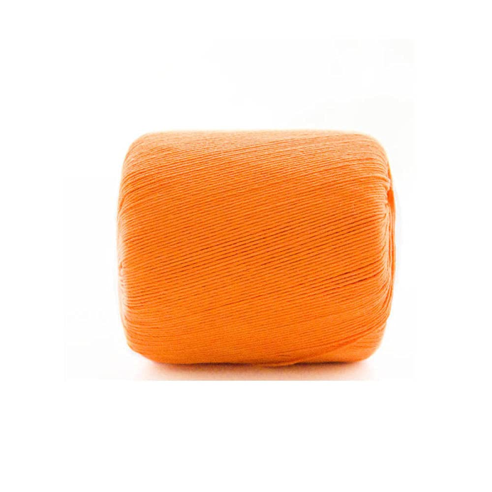 Gomitoli Filo Thread Di Pizzo Perla Fatti A Mano Fai Da Te Maglieria A Maglia A Maglia Mercerizzata Fine Filato Palla All'Uncinetto Maglione A Maglia A Mano Scarpe In Cotone-31 Arancione_10 Pezzi