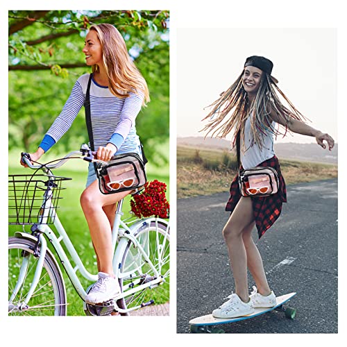 Image of Oraben Clear Bag for Stadium Events Clear Purse Stadium Bag Satchel Handbags for Sports Events Concerts Festivals