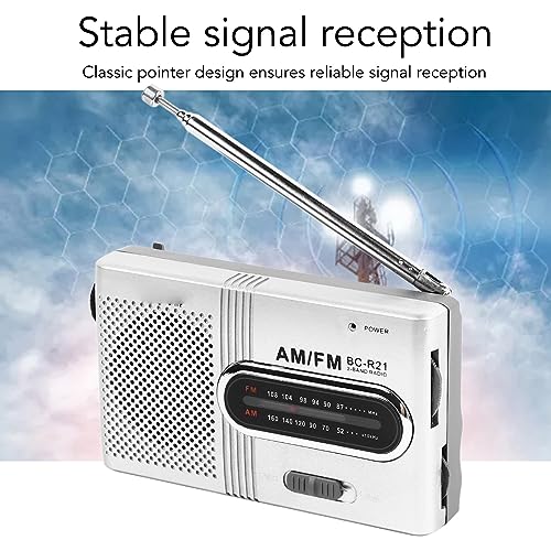 Mini radio FM portátil de bolsillo MP3 estable con sonido claro a pilas 7
