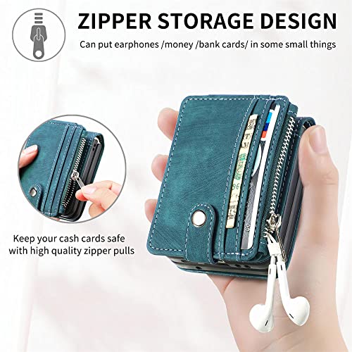Funda para Samsung Z Flip 4 que protege la pantalla y guarda tarjetas sin abultar 6
