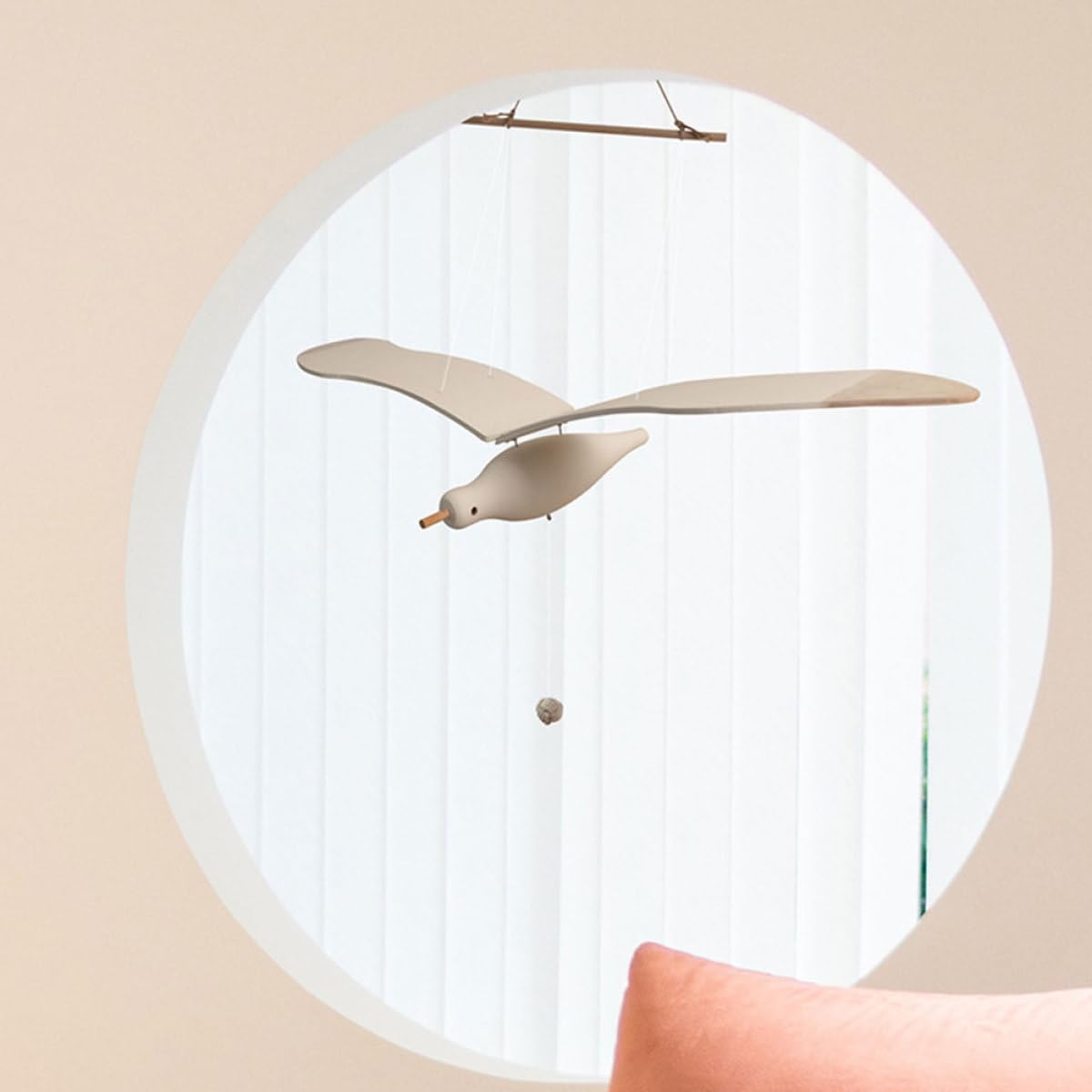 FOMIYES Hängedekoration mit Vogelfigur Weiße Bett Hängedekoration Feine Verarbeitung und Sicheres Material für Flur und Hochzeit Deko