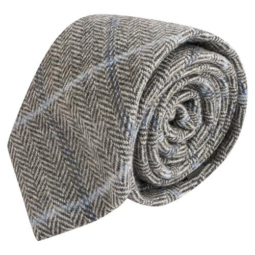 Cravate à chevrons en tweed pour costume de mariage ou style dandy chic