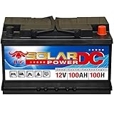 Verbraucherbatterie zyklischer Solar Akku von Big mit einer Kapazität von 100Ah und einer Spannung von 12Volt