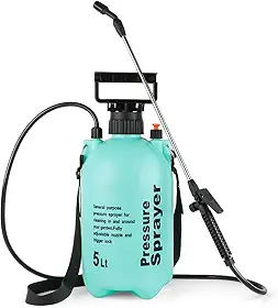 Pulverizador de Compressão Prévia,5L, Pulverizador Manual, Azul, 56*38*45cm